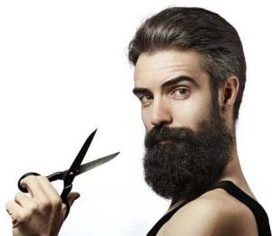 cortar barba con tijeras